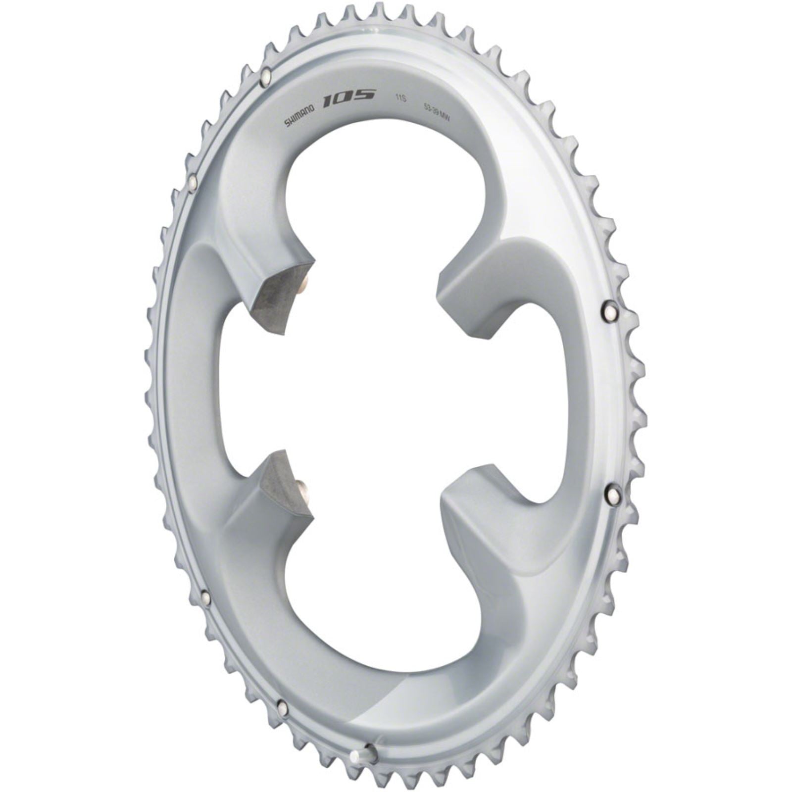 Shimano 105 FC-R7000 53t 4x110 bcd Asymmetric Chainring, Silver [MPN: Y1WV98060]_1241047