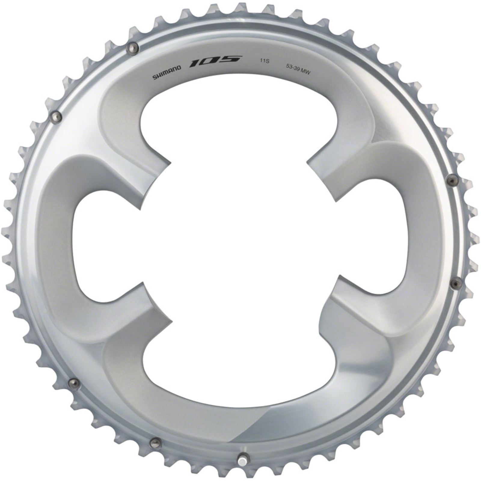 Shimano 105 FC-R7000 53t 4x110 bcd Asymmetric Chainring, Silver [MPN: Y1WV98060]_1241048