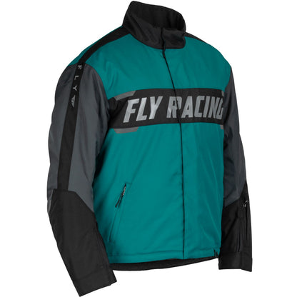Fly Racing Outpost Jacket - Black/Teal/Orange_1243879