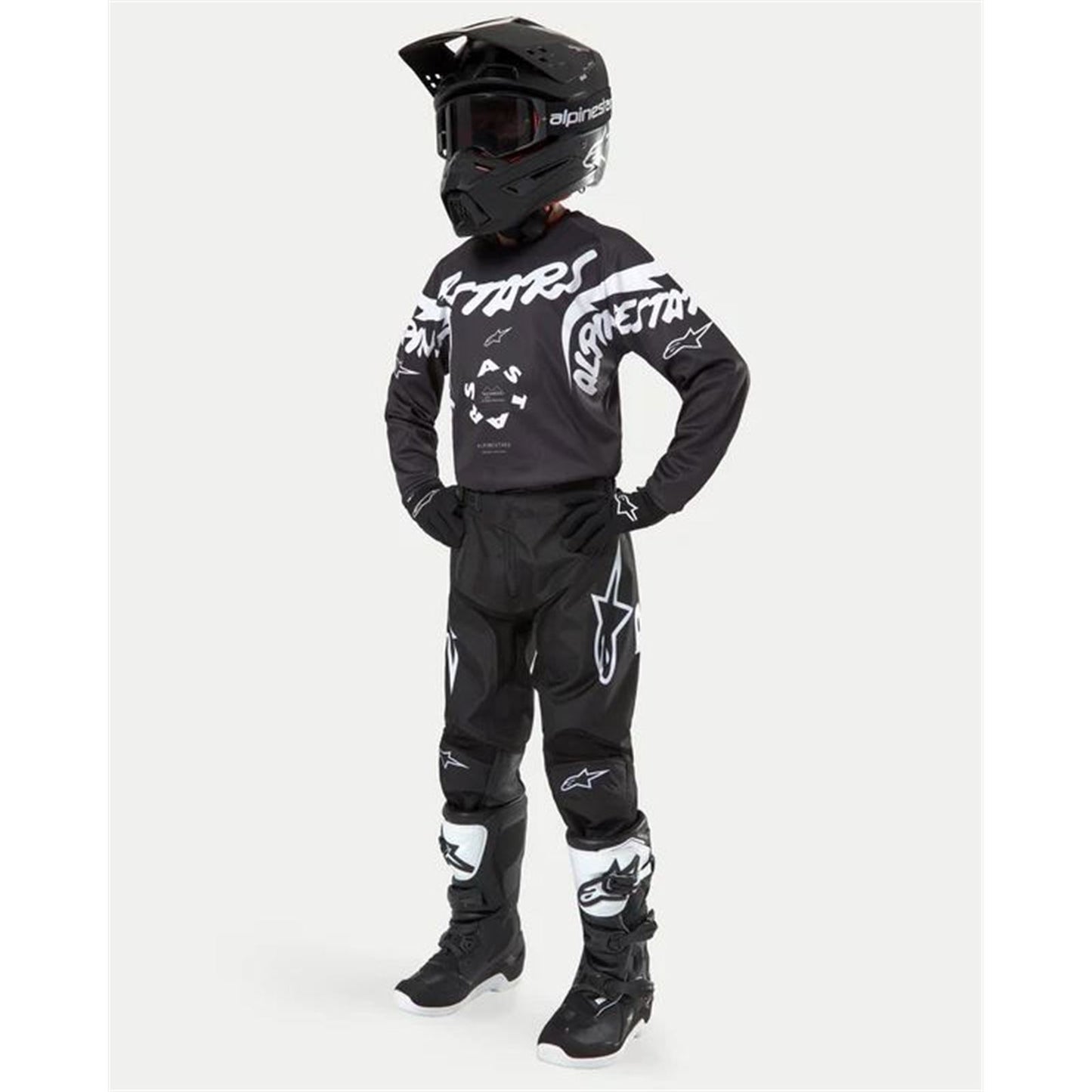 Alpinestars 2024 Youth Racer Hana Pants - Black/White - US Size 22 CLOSEOUT 3748324-12-22_1471055