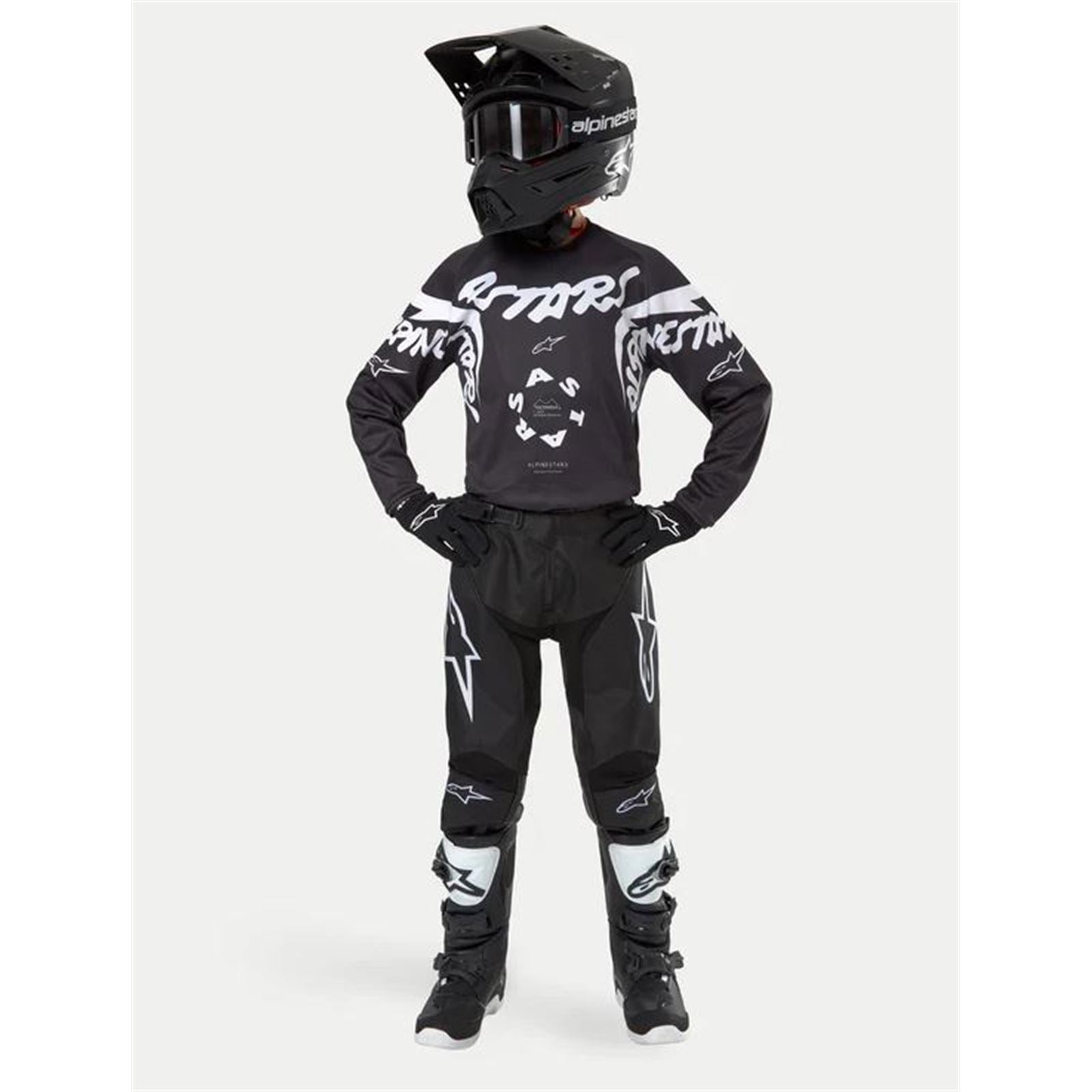 Alpinestars 2024 Youth Racer Hana Pants - Black/White - US Size 22 CLOSEOUT 3748324-12-22_1471056