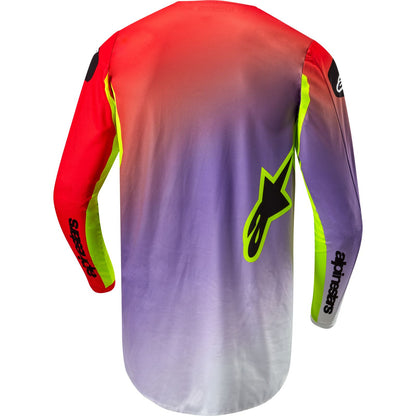 Alpinestars Fluid Lucent Jersey - White/Neon Red/Yellow Fluo - Large CLOSEOUT [MPN: 3763724-2029-L]_1474756