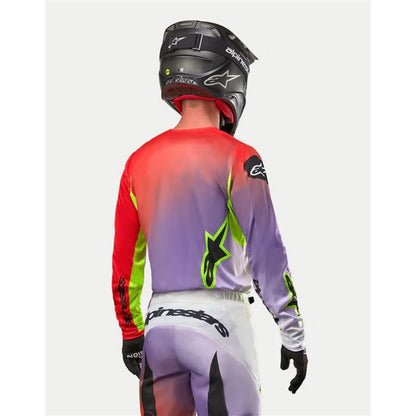 Alpinestars Fluid Lucent Jersey - White/Neon Red/Yellow Fluo - Large CLOSEOUT [MPN: 3763724-2029-L]_1474759