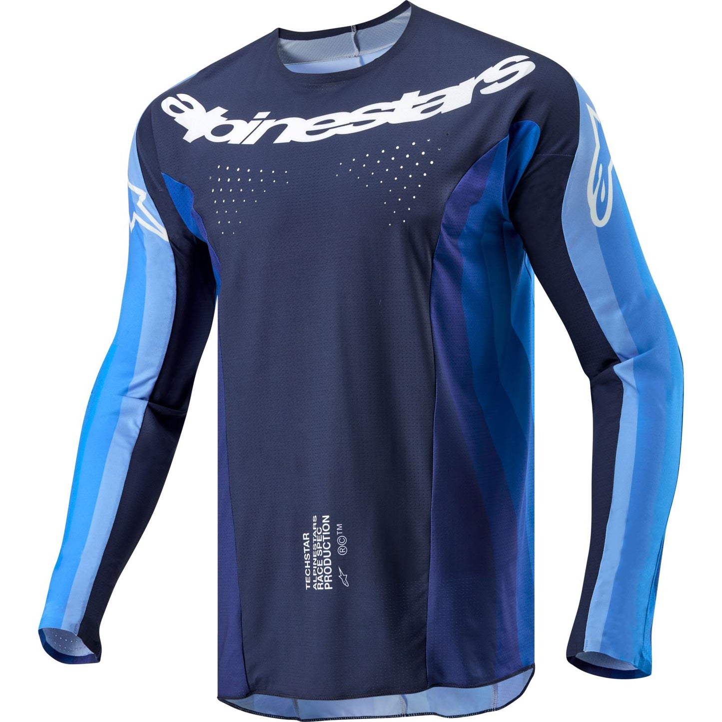 Alpinestars 2024 Techstar Pneuma Jersey - Dark Navy/Light Blue_1244462