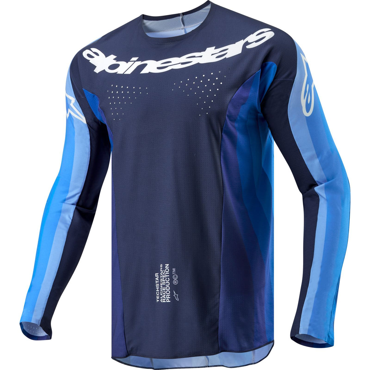 Alpinestars 2024 Techstar Pneuma Jersey - Dark Navy/Light Blue_1244462