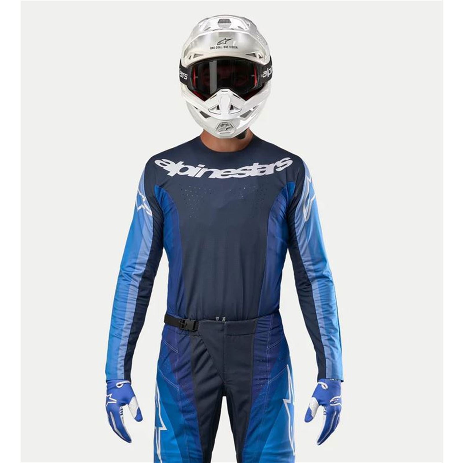Alpinestars 2024 Techstar Pneuma Jersey - Dark Navy/Light Blue_1305302