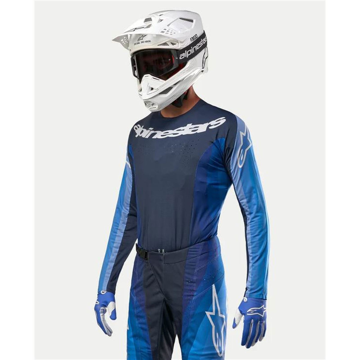 Alpinestars 2024 Techstar Pneuma Jersey - Dark Navy/Light Blue_1305303