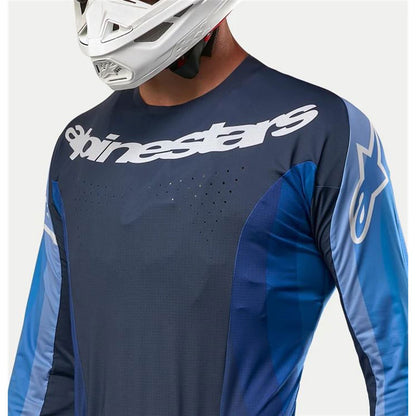 Alpinestars 2024 Techstar Pneuma Jersey - Dark Navy/Light Blue_1305305