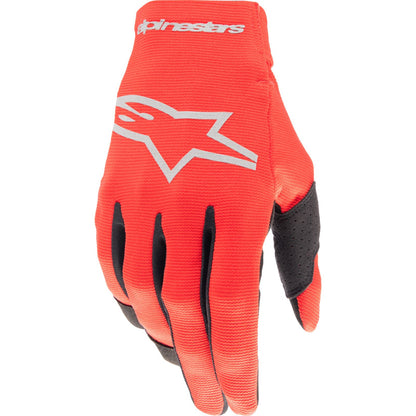 Alpinestars 2024 Youth Radar Gloves - Red/Silver - Large [MPN: 3541824-385-L]_1244620