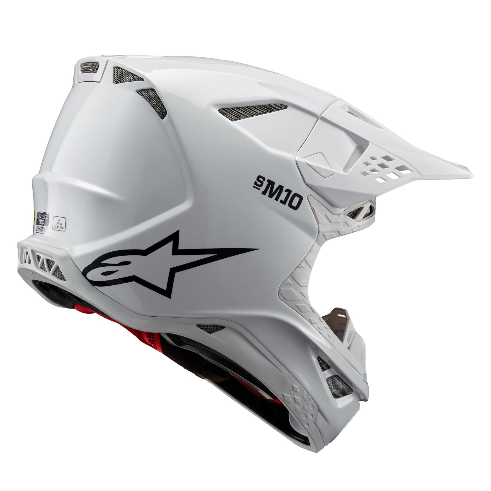 Alpinestars Supertech S-M10 Helmet - Solid - White Glossy_1313107