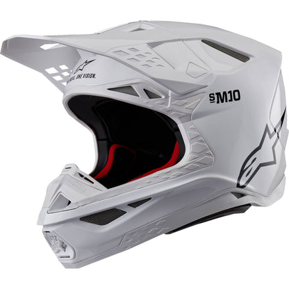Alpinestars Supertech S-M10 Helmet - Solid - White Glossy_1371497