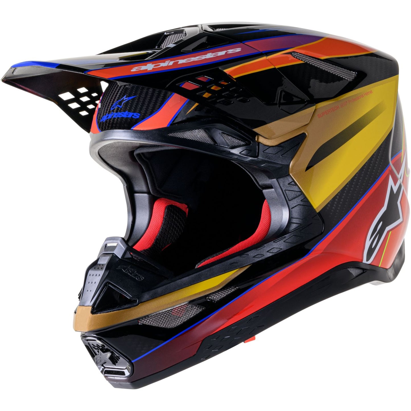 Alpinestars Supertech M10 Helmet - Era - MIPS® Gold/Yellow/Rio Red - Large [MPN: 8301223-5938-L]_1244858