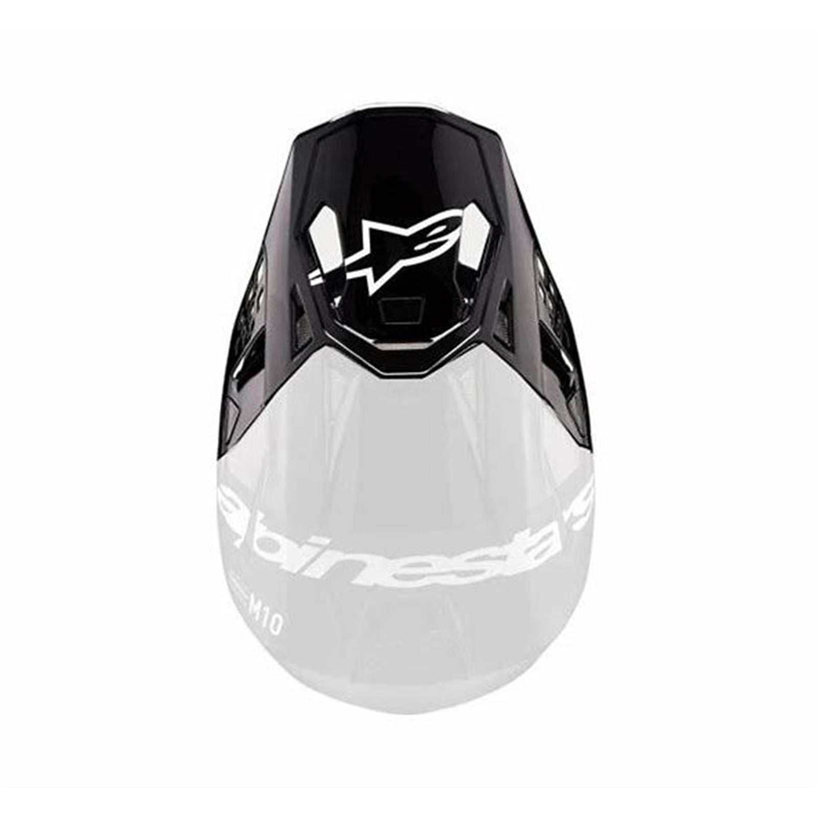 Alpinestars Supertech M10 Visor - Flood - Black/Dark Gray [MPN: 8980923-1310-OS]_1470968