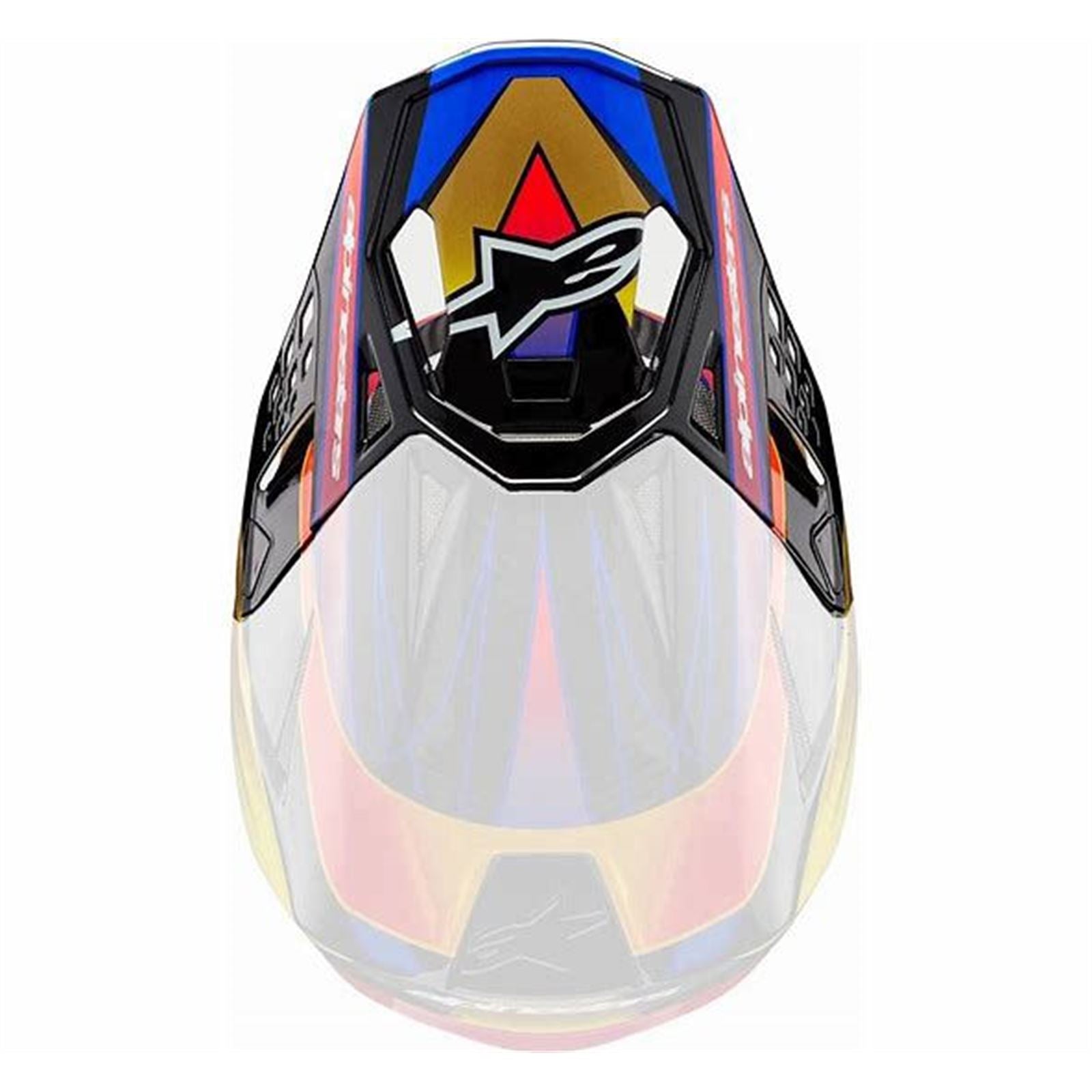 Alpinestars Supertech M10 Visor - Era - Gloss Gold/Yellow/Rio Red [MPN: 8981123-5938-OS]_1470969