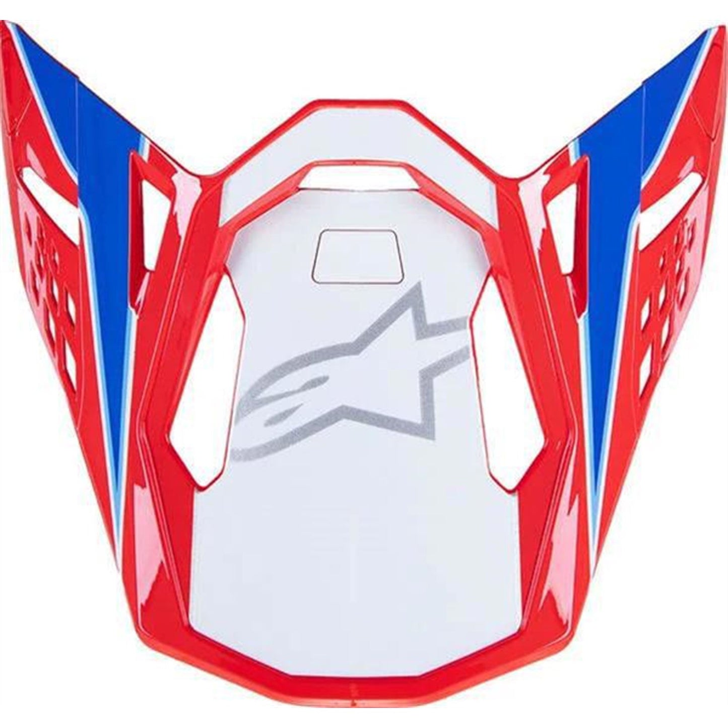 Alpinestars S-M10 Visor Bale - Bright Red/Blue Glossy [MPN: 8981823-3017-OS]_1470970
