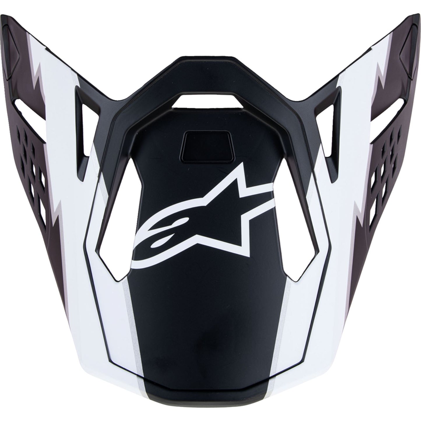 Alpinestars S-M10 VISOR Visor Ampress - White/Black - Matte [MPN: 8980623-1121-OS]_1369179