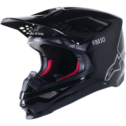 Alpinestars Supertech M10 Helmet - Solid - Gloss Black Carbon_1244853