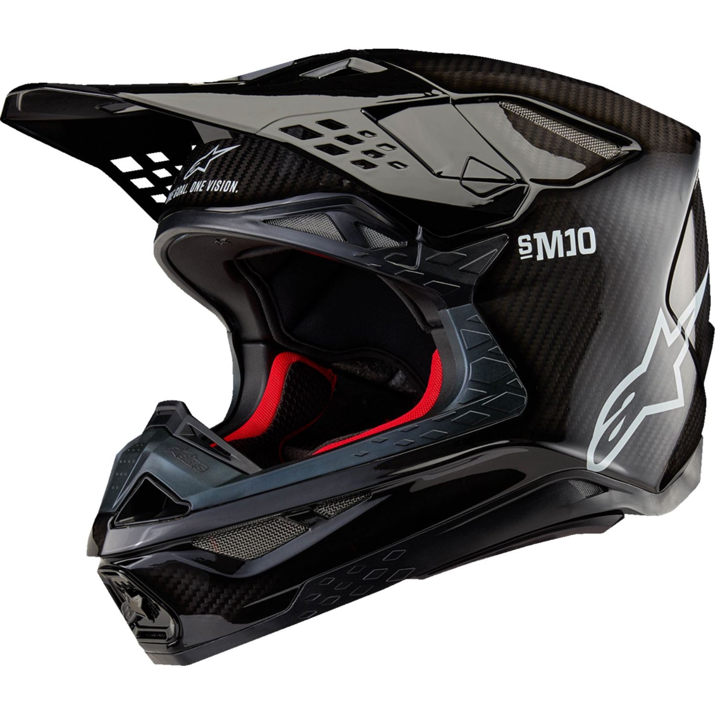 Alpinestars Supertech M10 Helmet - Solid - Gloss Black Carbon_1326721