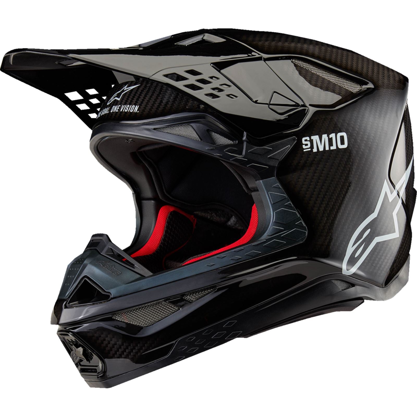 Alpinestars Supertech M10 Helmet - Solid - Gloss Black Carbon_1326721