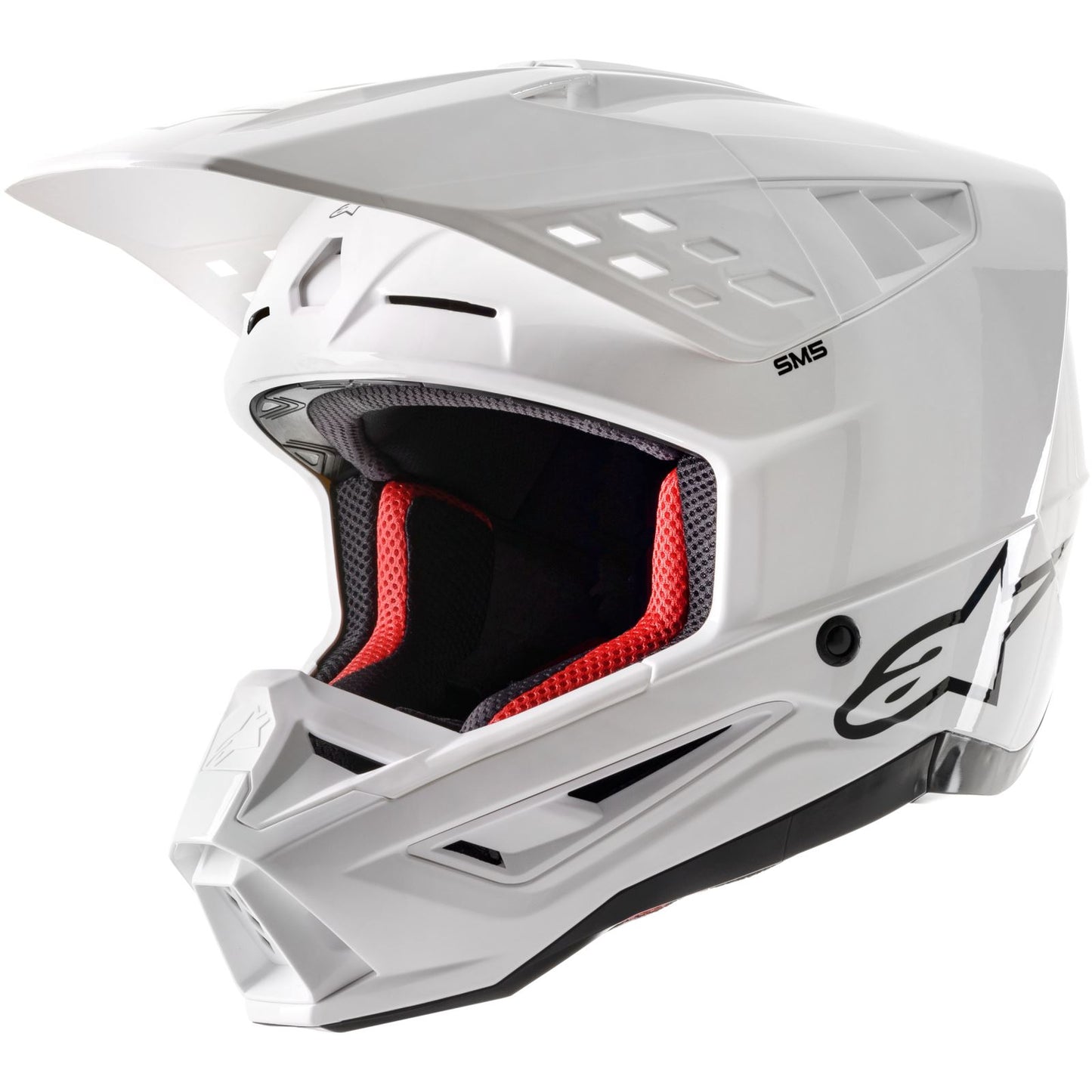 Alpinestars SM5 Helmet - Solid - White Glossy - XS OPEN BOX [MPN: 8303123-2180-XS]_1954130