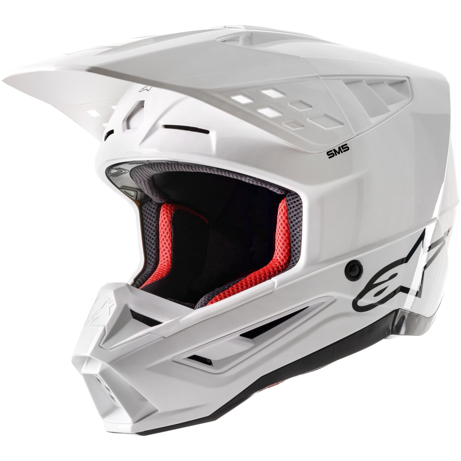 Alpinestars SM5 Helmet - Solid - White Glossy - XS OPEN BOX [MPN: 8303123-2180-XS]_1954130