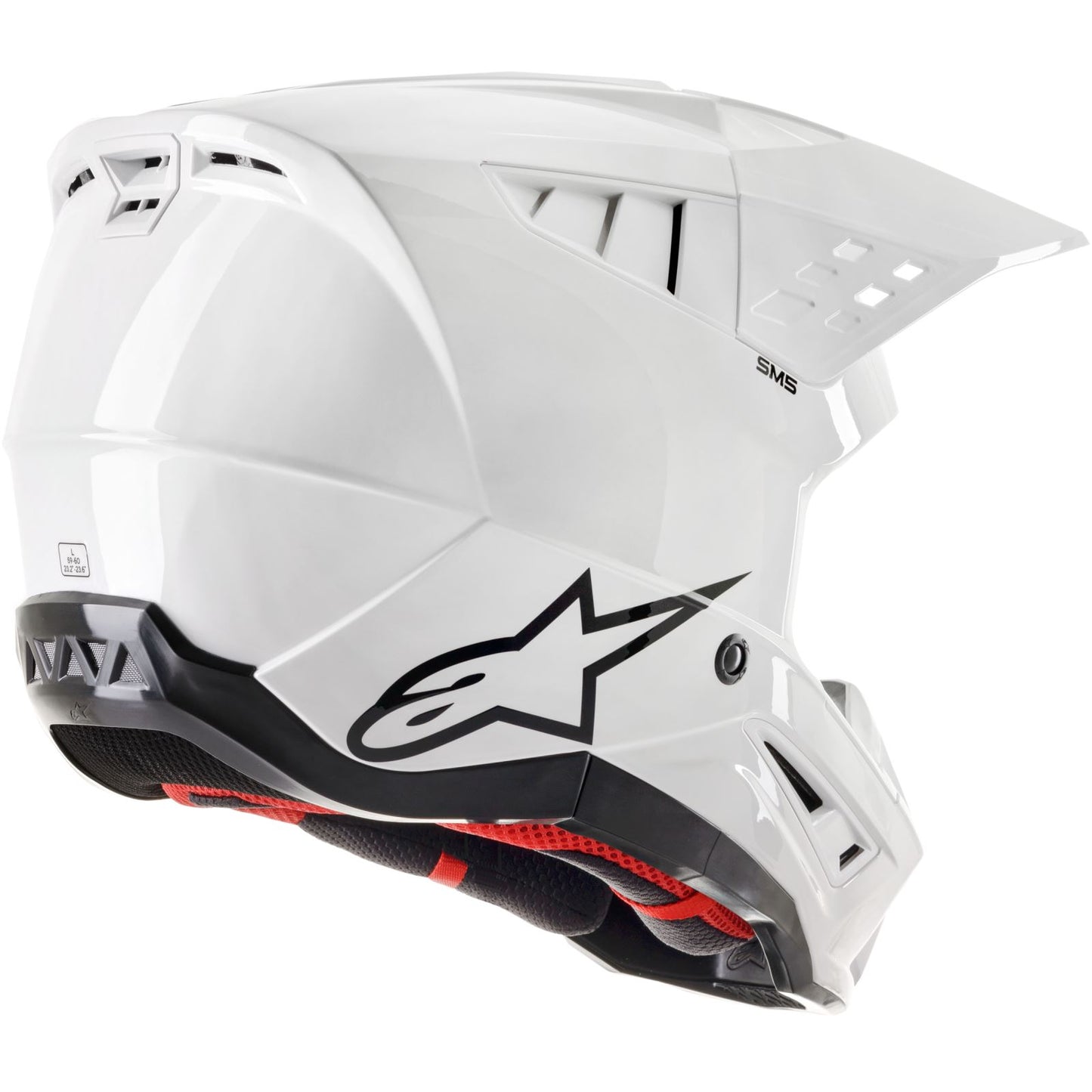 Alpinestars SM5 Helmet - Solid - White Glossy - XS OPEN BOX [MPN: 8303123-2180-XS]_1954131