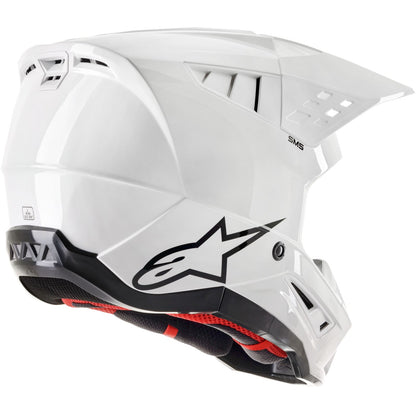 Alpinestars SM5 Helmet - Solid - White Glossy - XS OPEN BOX [MPN: 8303123-2180-XS]_1954131
