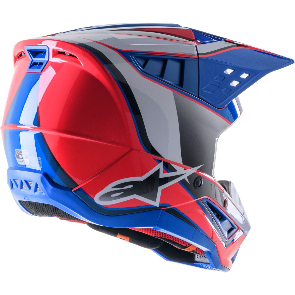 Alpinestars SM5 Helmet - Sail - White/Diva Pink/Enamel/Blue Glossy_1244931