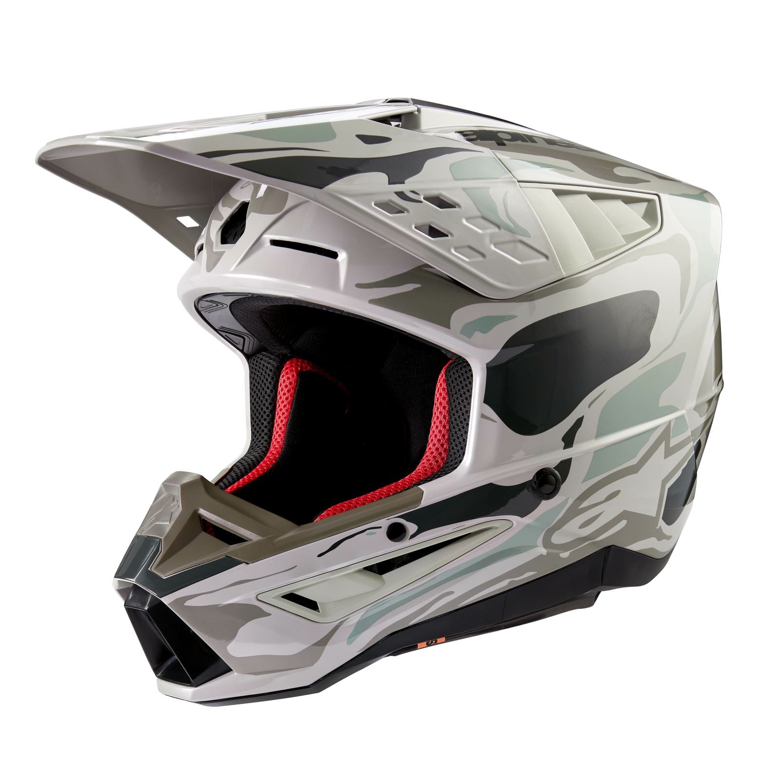 Alpinestars SM5 Helmet - Mineral - Warm Grey/Celadon Green Glossy_1313177