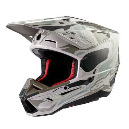Alpinestars SM5 Helmet - Mineral - Warm Grey/Celadon Green Glossy_1313177