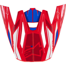 Alpinestars S-M5 Visor Action 2 - Bright Red/Blue Glossy [MPN: 8986023-3017-OS]_1244949