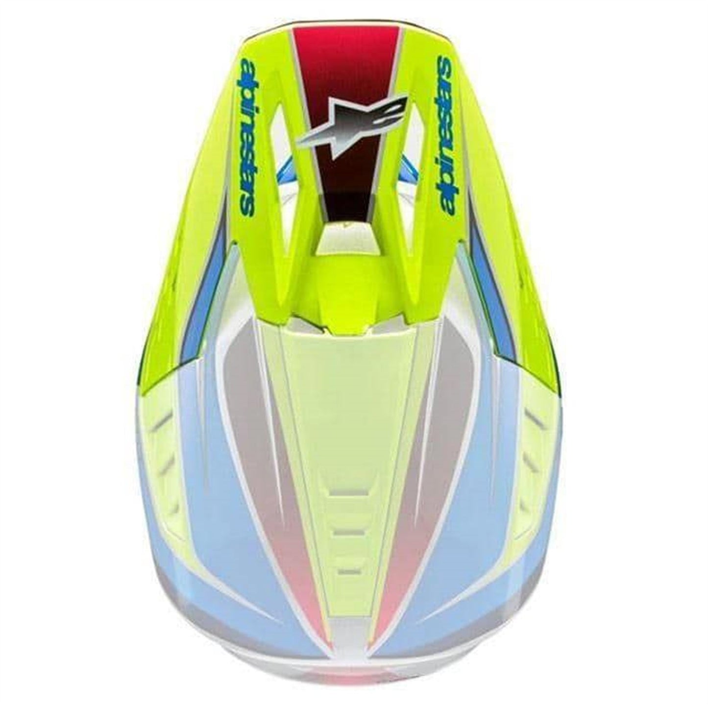 Alpinestars S-M5 Visor Sail - Yellow Fluo/Enamel Blue/Silver Glossy [MPN: 8986723-5579-OS]_1470991