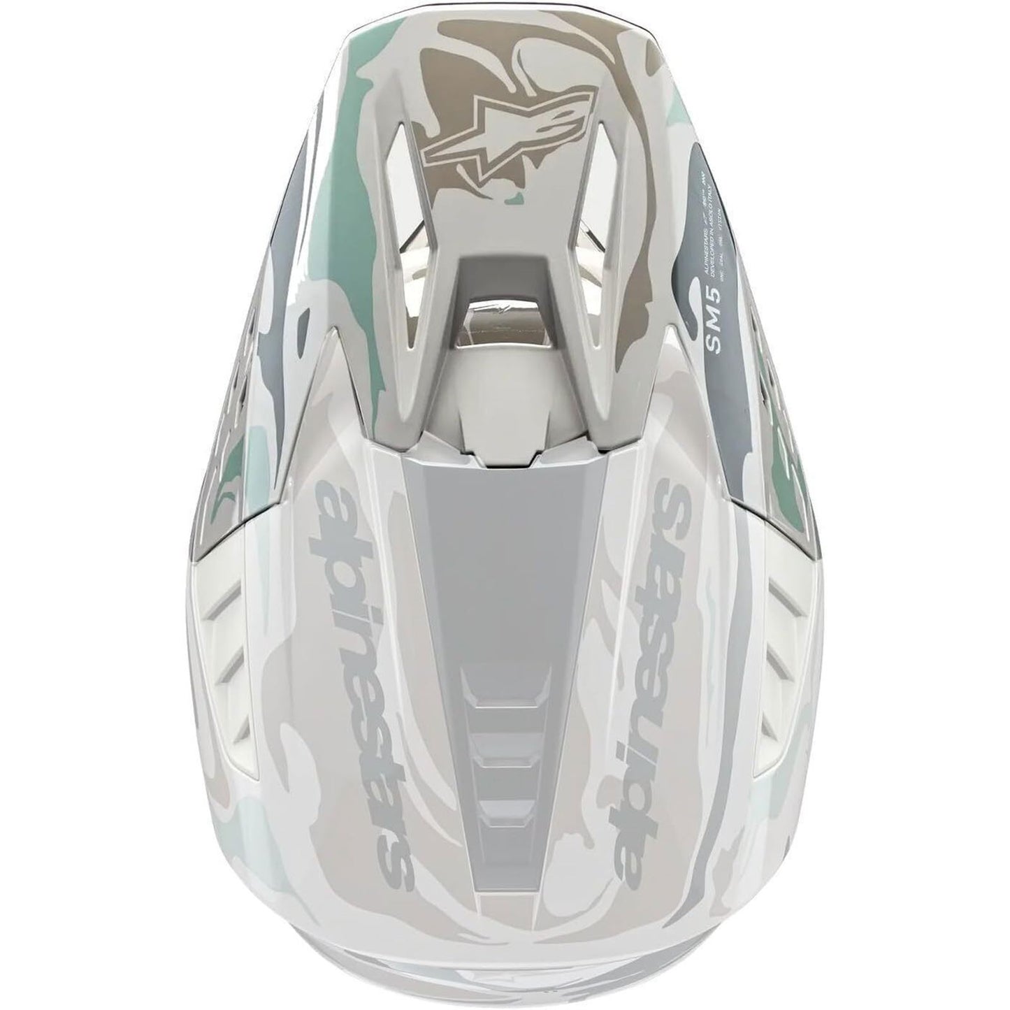 Alpinestars S-M5 Visor Mineral - Warm Grey/Celadon Green Glossy [MPN: 8986523-9066-OS]_1470992