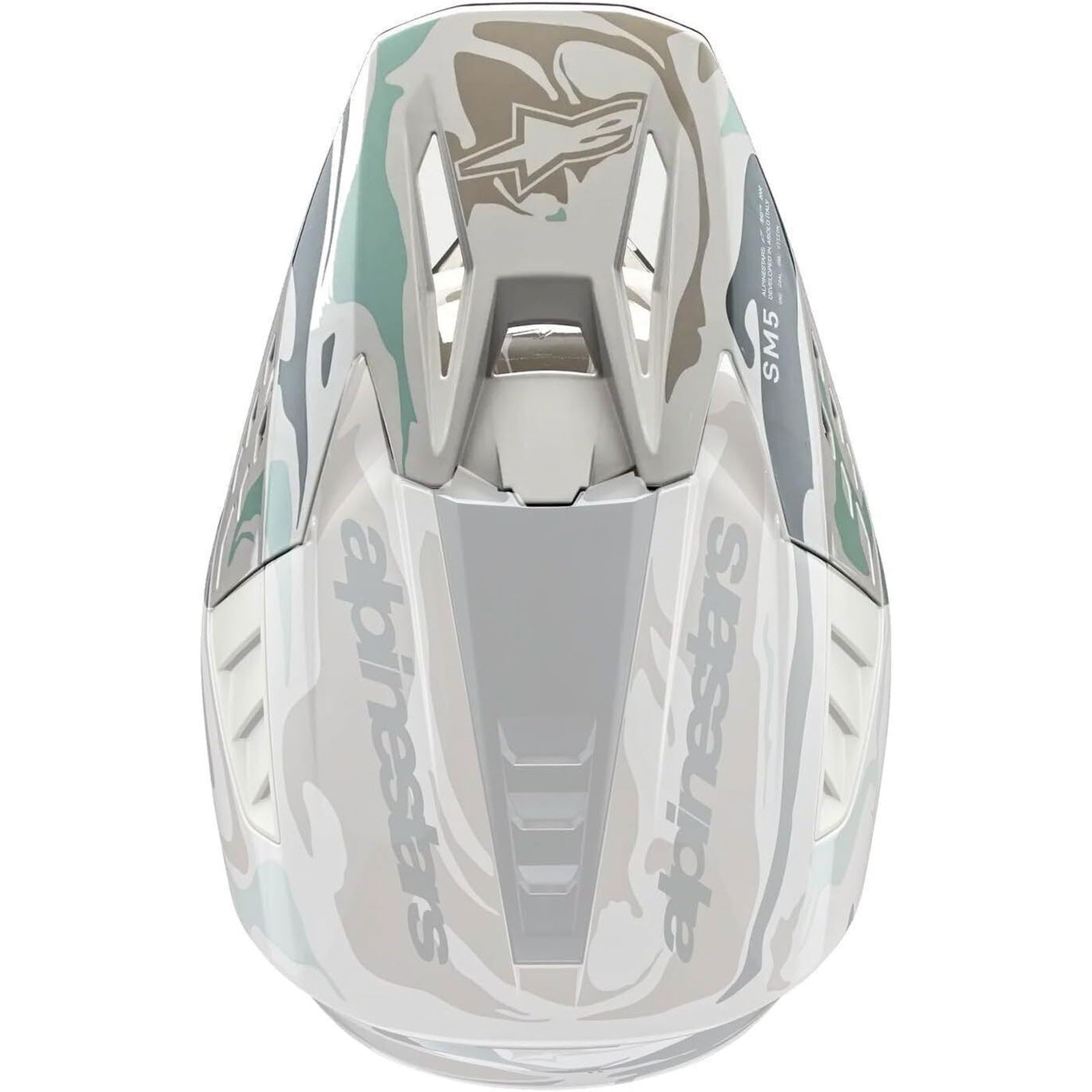Alpinestars S-M5 Visor Mineral - Warm Grey/Celadon Green Glossy [MPN: 8986523-9066-OS]_1470992