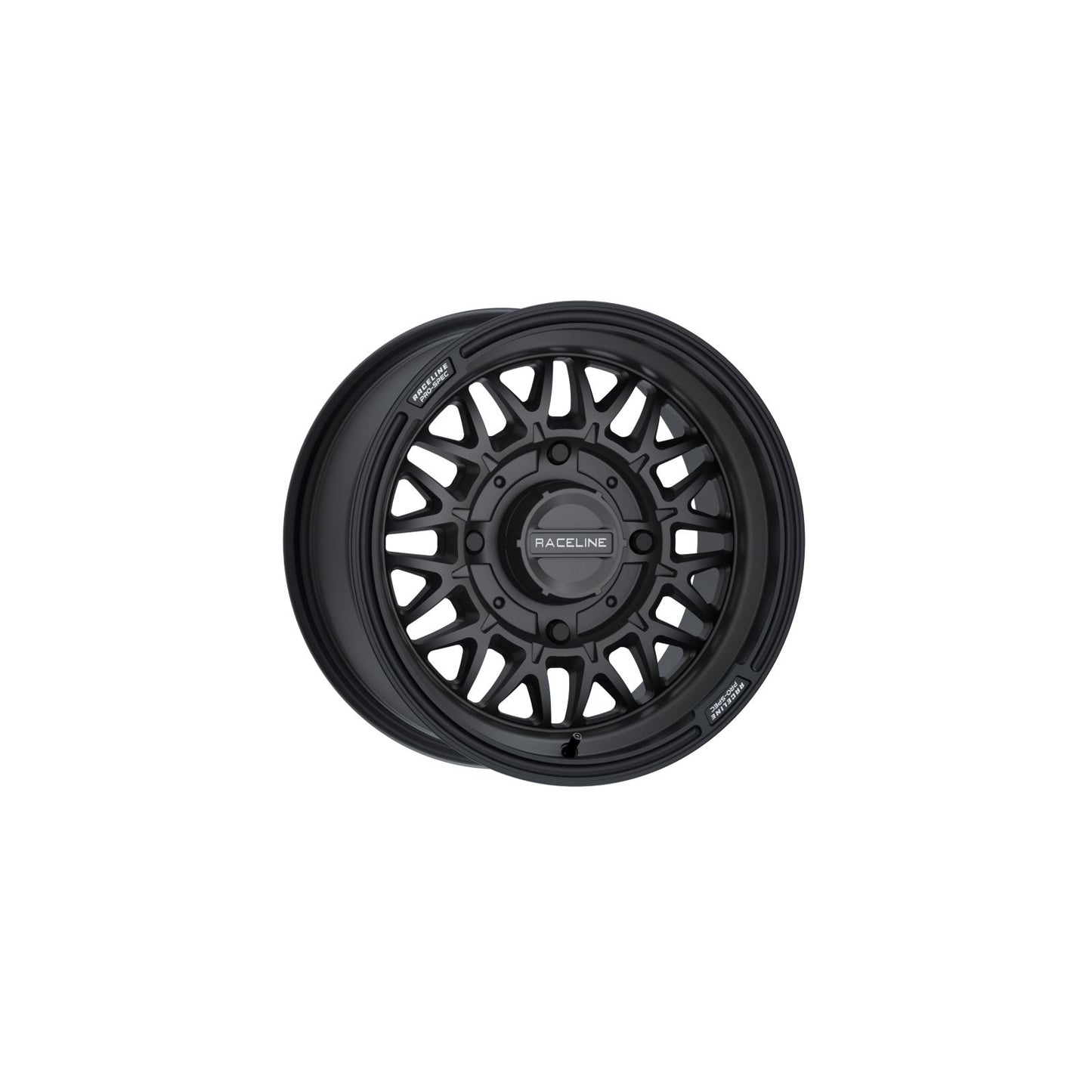 Raceline Wheel - Omega - Front/Rear - Black/Satin - 14x7 - 4/156 A13B-47056+10_1378673