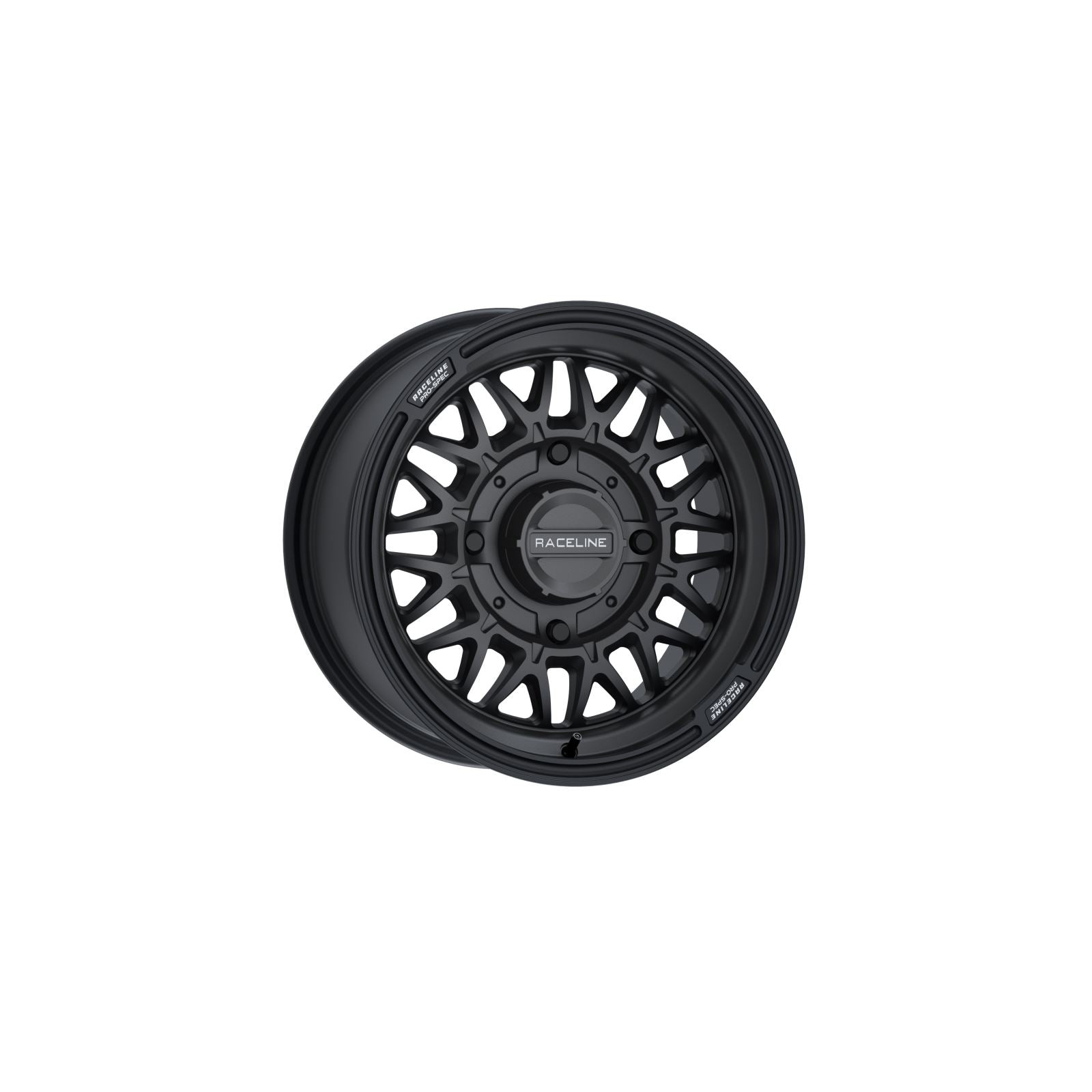 Raceline Wheel - Omega - Front/Rear - Black/Satin - 14x7 - 4/156 A13B-47056+10_1378673
