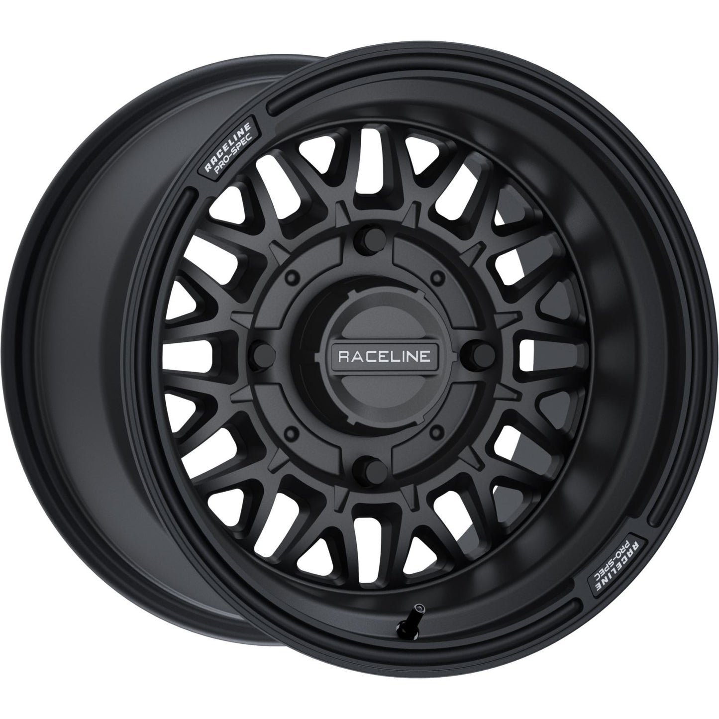 Raceline Wheel - Omega - Front/Rear - Black/Satin - 15x10 - 4/137 - 5+2 A13B-51037-00_1245020