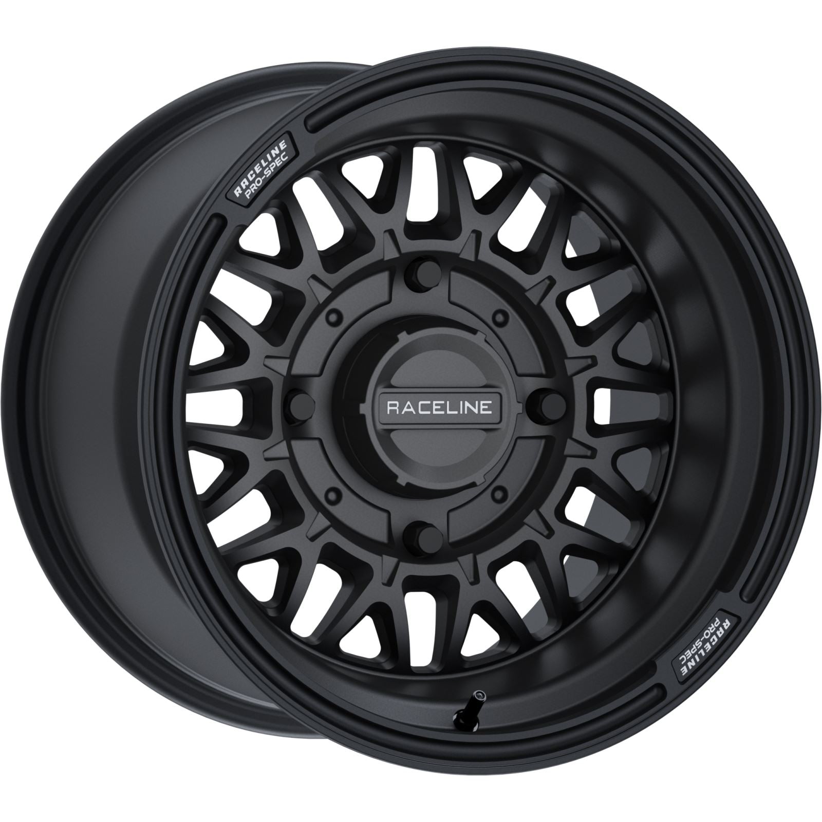 Raceline Wheel - Omega - Front/Rear - Black/Satin - 15x10 - 4/137 - 5+2 A13B-51037-00_1245020