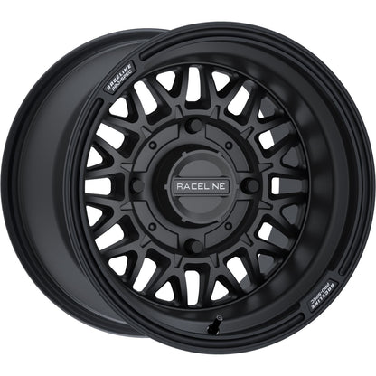 Raceline Wheel - Omega - Front/Rear - Black/Satin - 15x10 - 4/137 - 5+2 A13B-51037-00_1245020