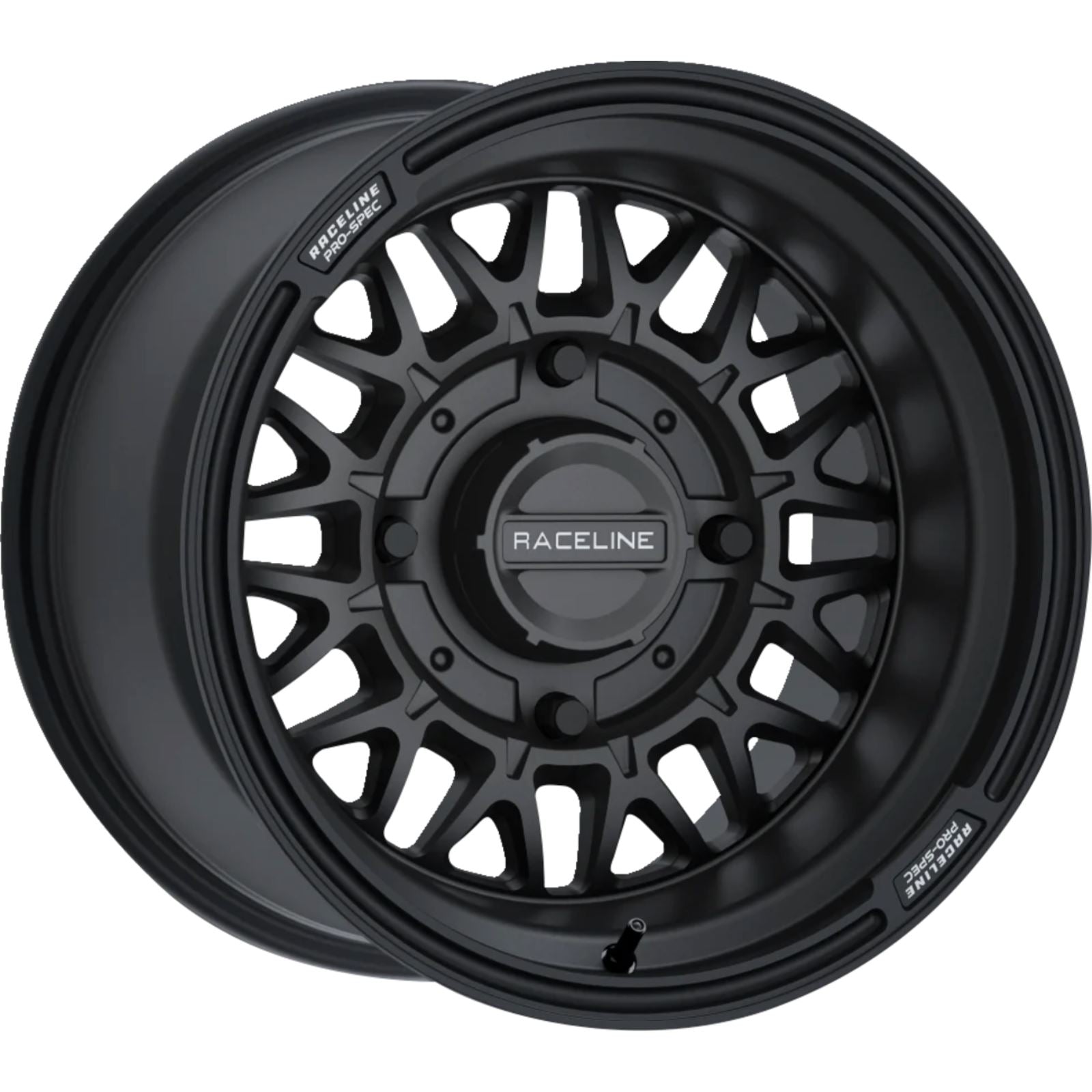 Raceline Wheel - Omega - Front/Rear - Black/Satin - 15x10 - 4/137 - 5+2 A13B-51037-00_1388427