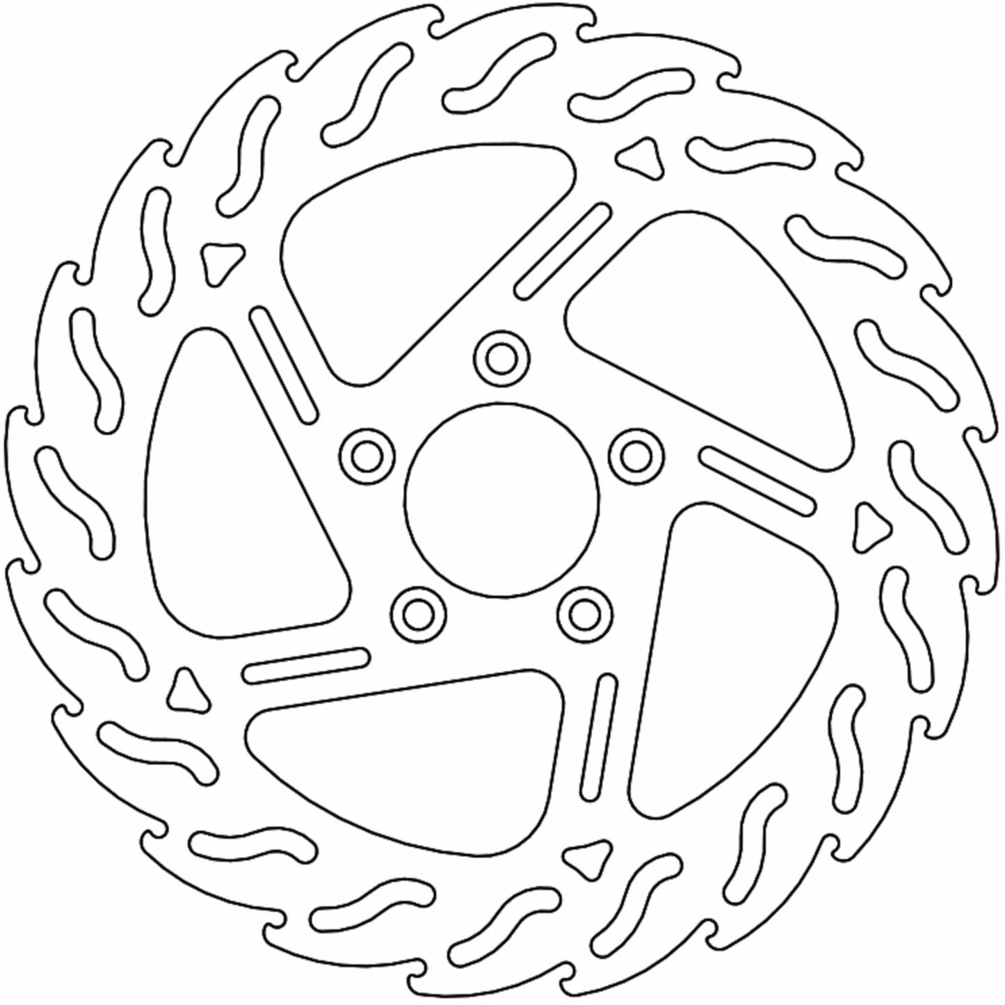 Moto-Master Brake Rotor - Front Left - Flame [MPN: 110744-PU]_1312079