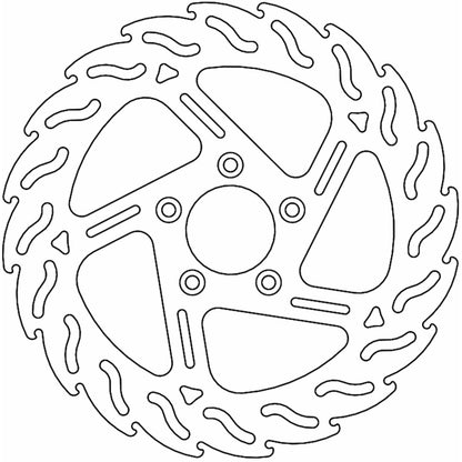Moto-Master Brake Rotor - Front Right - Flame [MPN: 110745-PU]_1312224