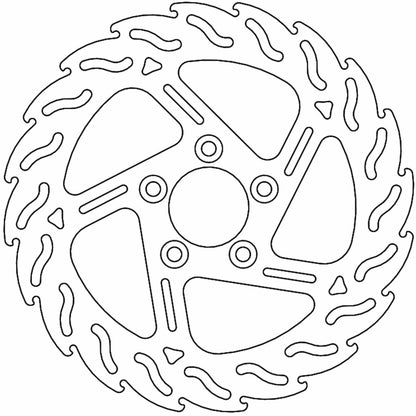 Moto-Master Brake Rotor - Rear - Flame [MPN: 110747-PU]_1312082