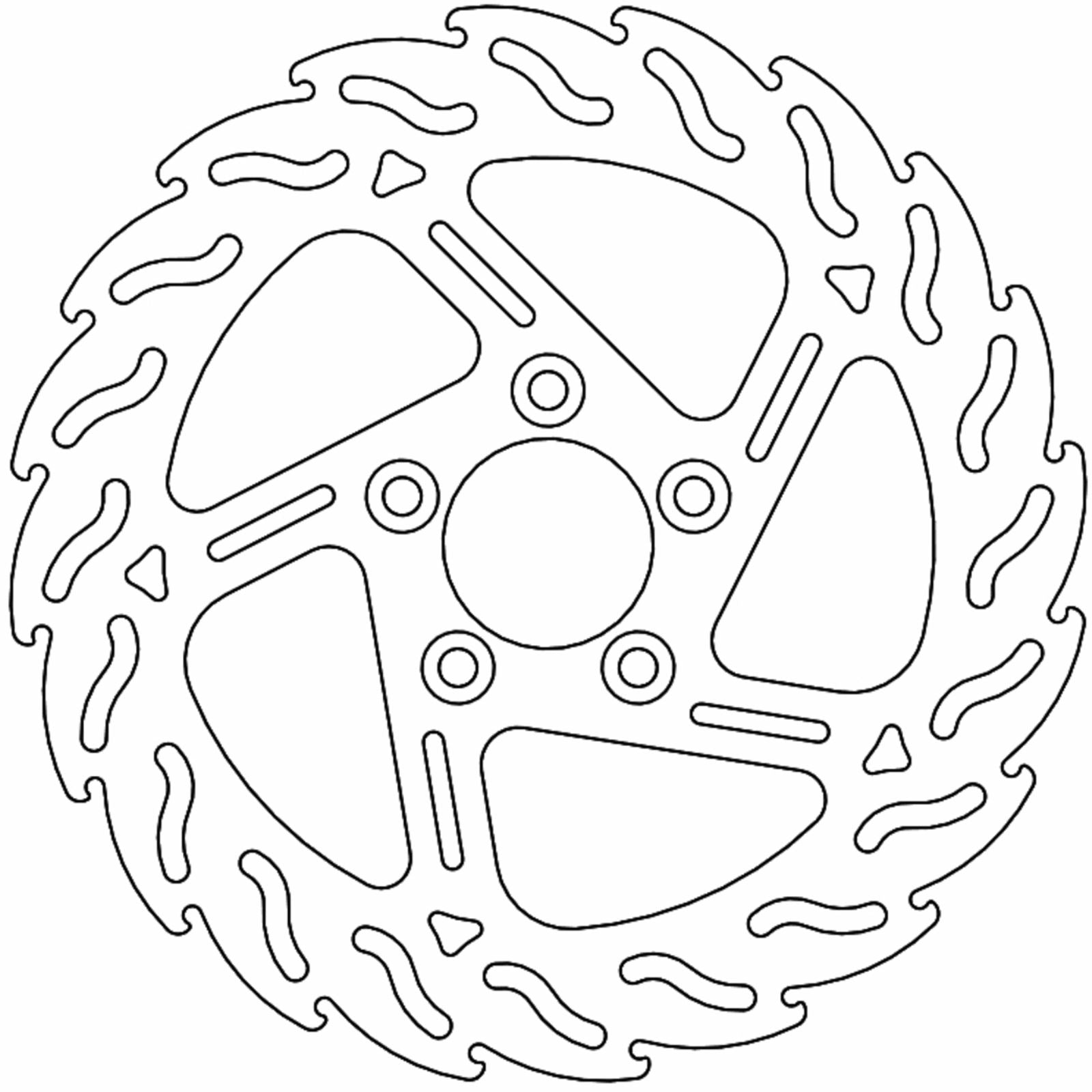 Moto-Master Brake Rotor - Rear - Flame [MPN: 110747-PU]_1312226