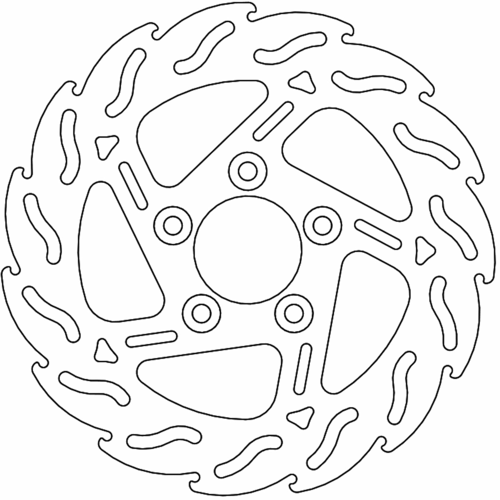 Moto-Master Brake Rotor - Rear - Flame [MPN: 110748-PU]_1312227