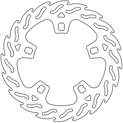 Moto-Master Brake Rotor - Front Left - Flame [MPN: 110762-PU]_1312116