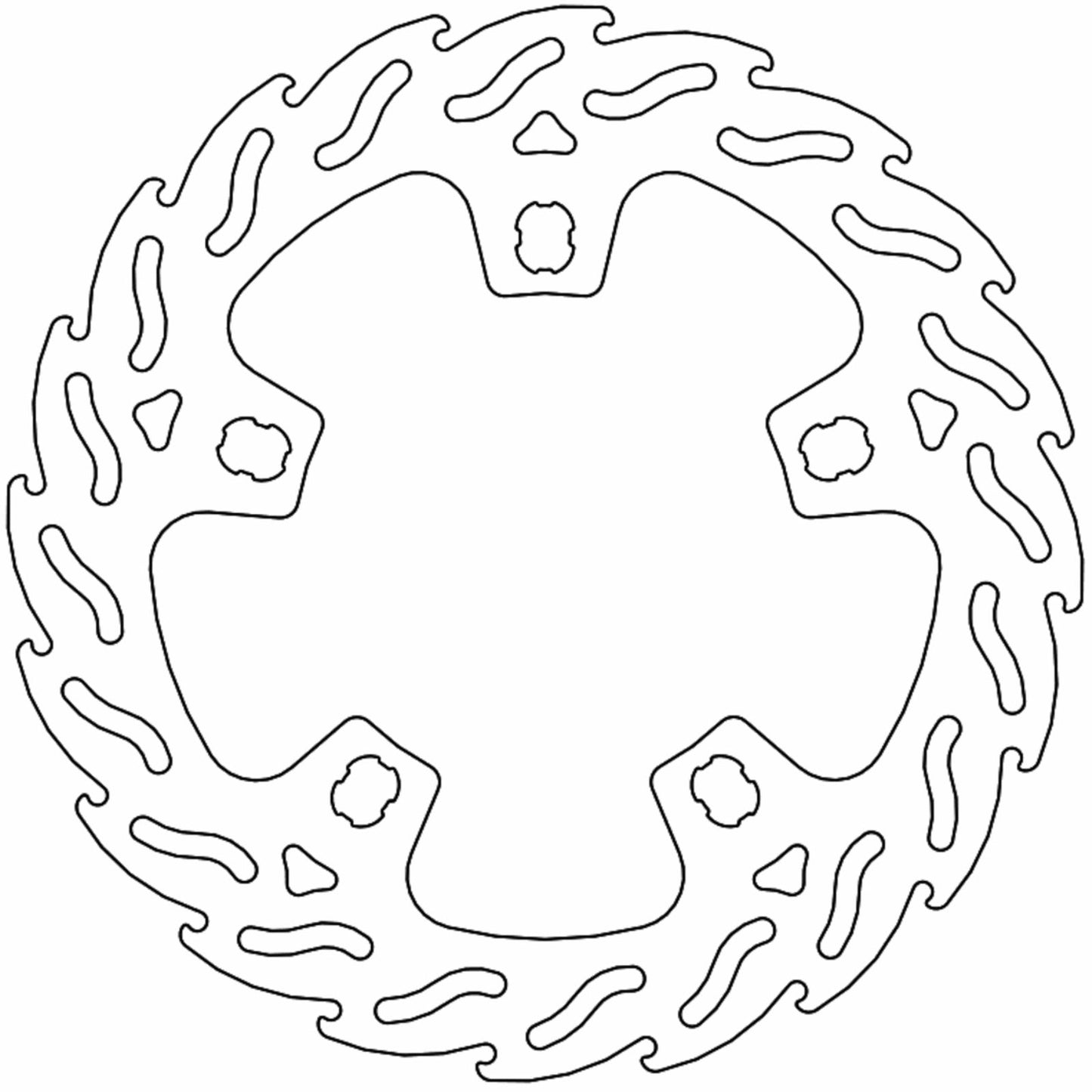 Moto-Master Brake Rotor - Front Left - Flame [MPN: 110762-PU]_1312199