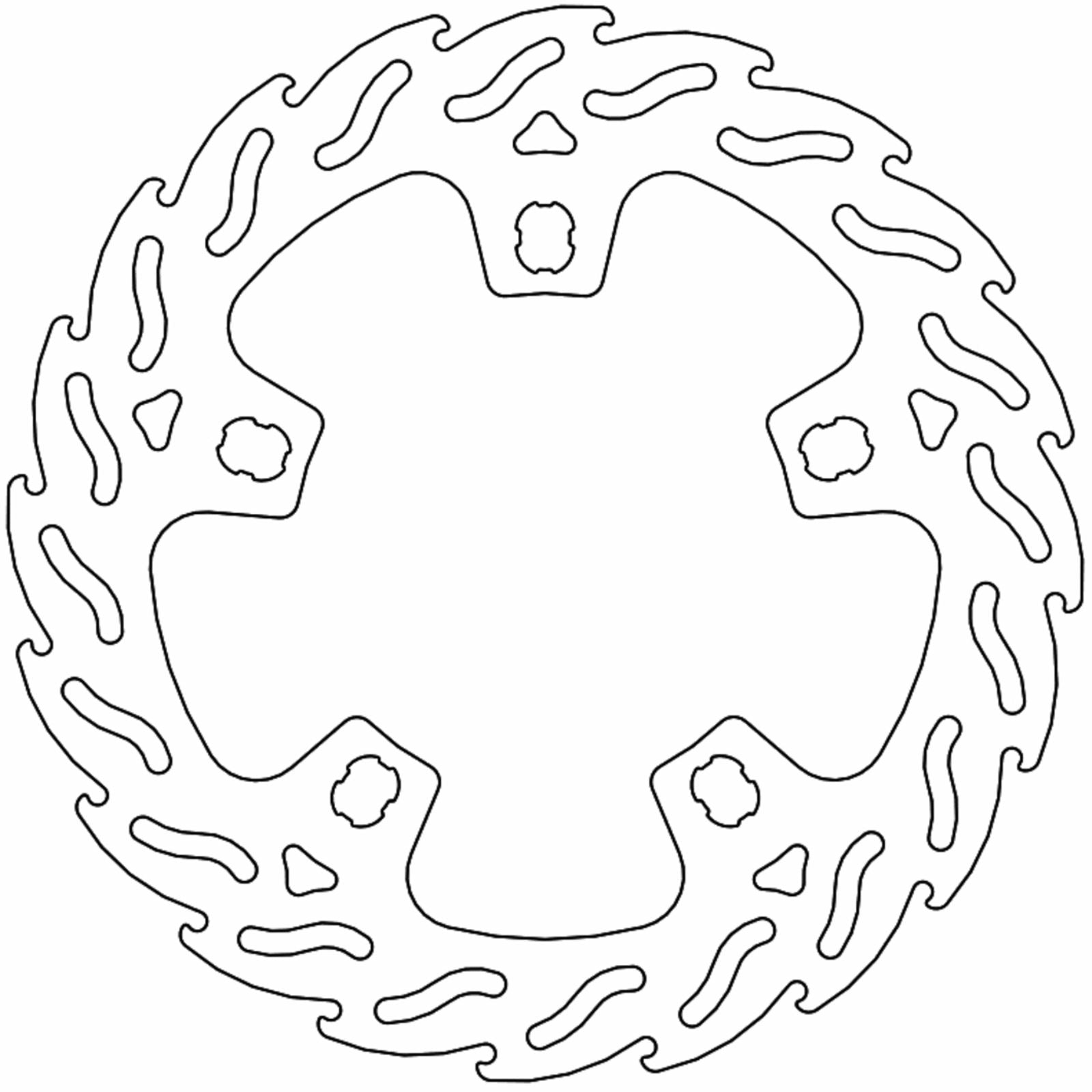 Moto-Master Brake Rotor - Front Left - Flame [MPN: 110762-PU]_1312199