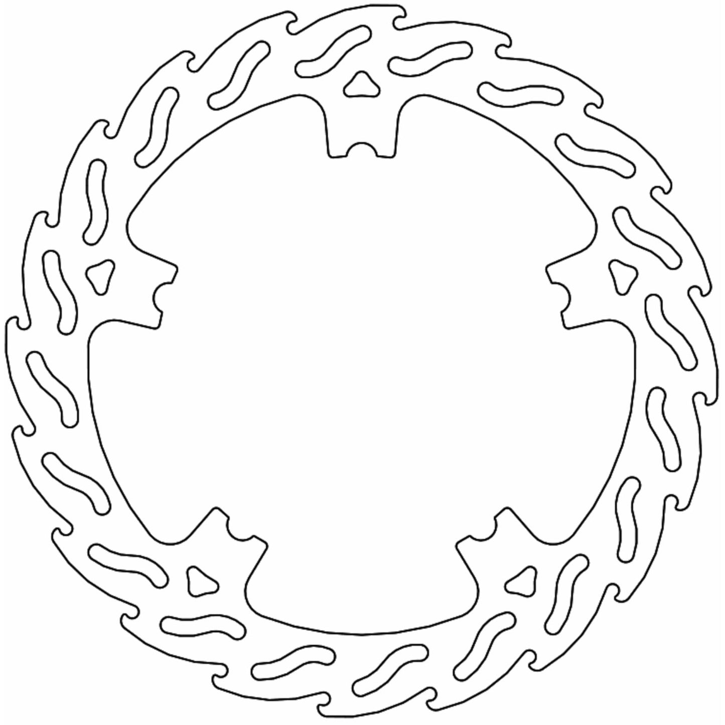 Moto-Master Brake Rotor - Front Left - Flame [MPN: 110765-PU]_1312140