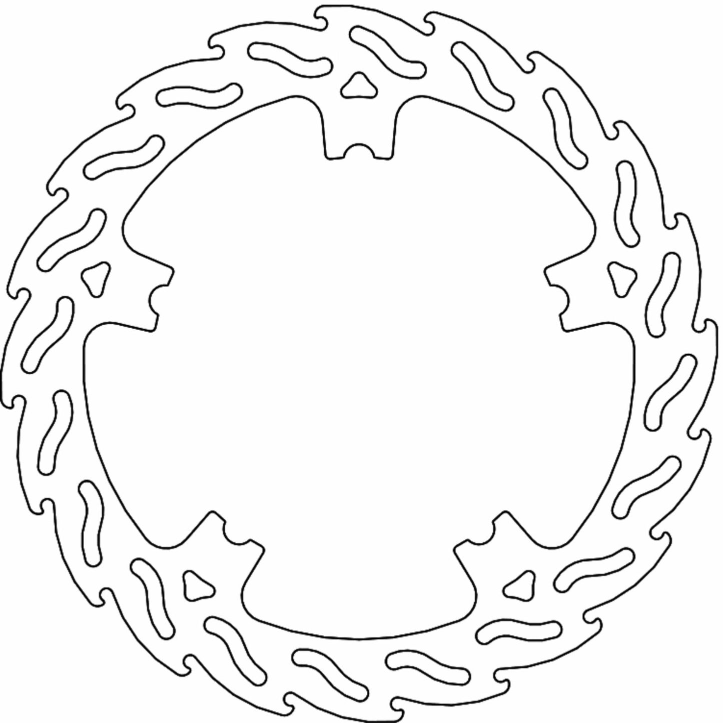 Moto-Master Brake Rotor - Front Right - Flame [MPN: 110766-PU]_1312141